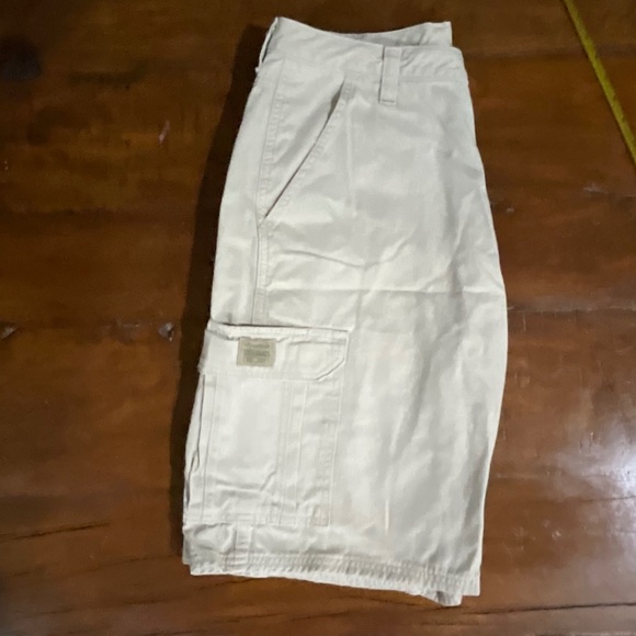 Wrangler Originals Light Beige Shorts Sz 34 - Picture 5 of 12